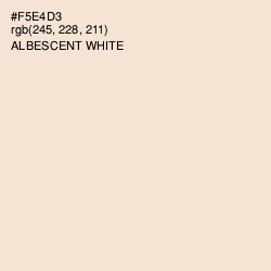 #F5E4D3 - Albescent White Color Image